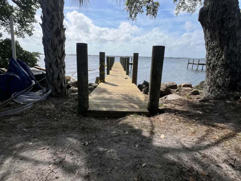 Boardwalk construction Poseidon Shoreline