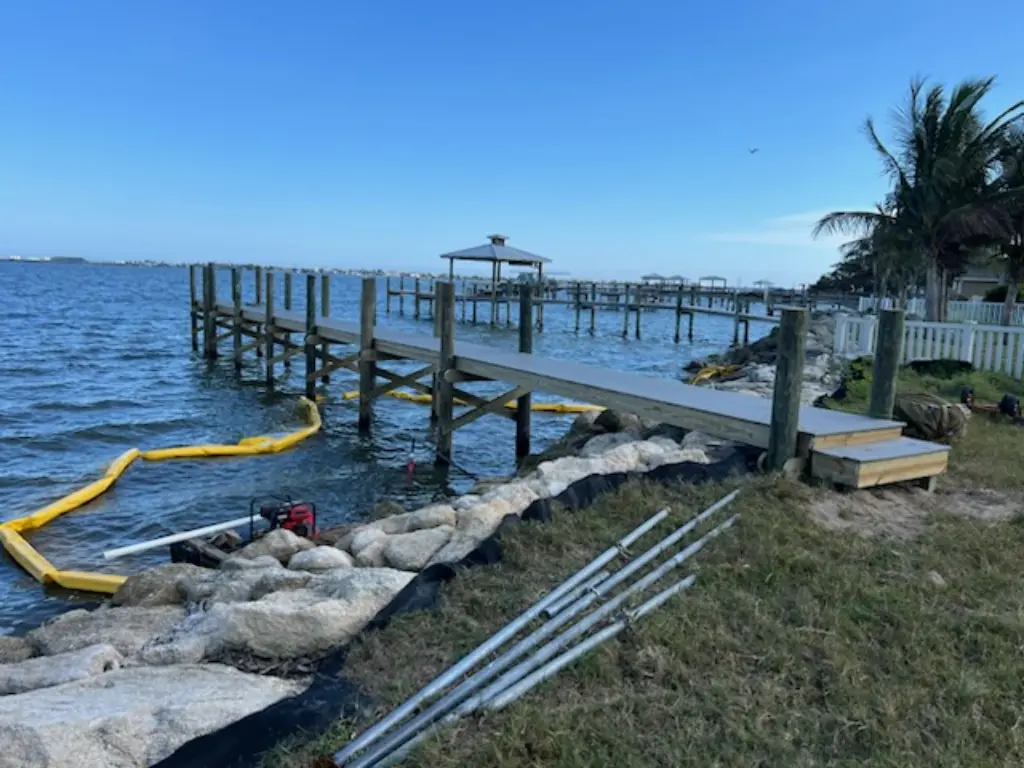 Pier construction Poseidon Shoreline